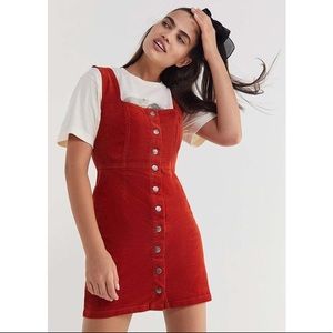 Corduroy Button Down Mini Dress